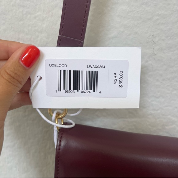 FRAME Le Signature Leather Mini Bag in Oxblood Maroon - Picture 4 of 11